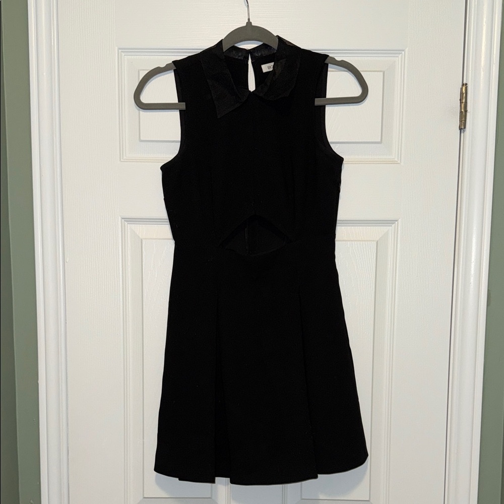 BCBGeneration Black Collared Mini Dress